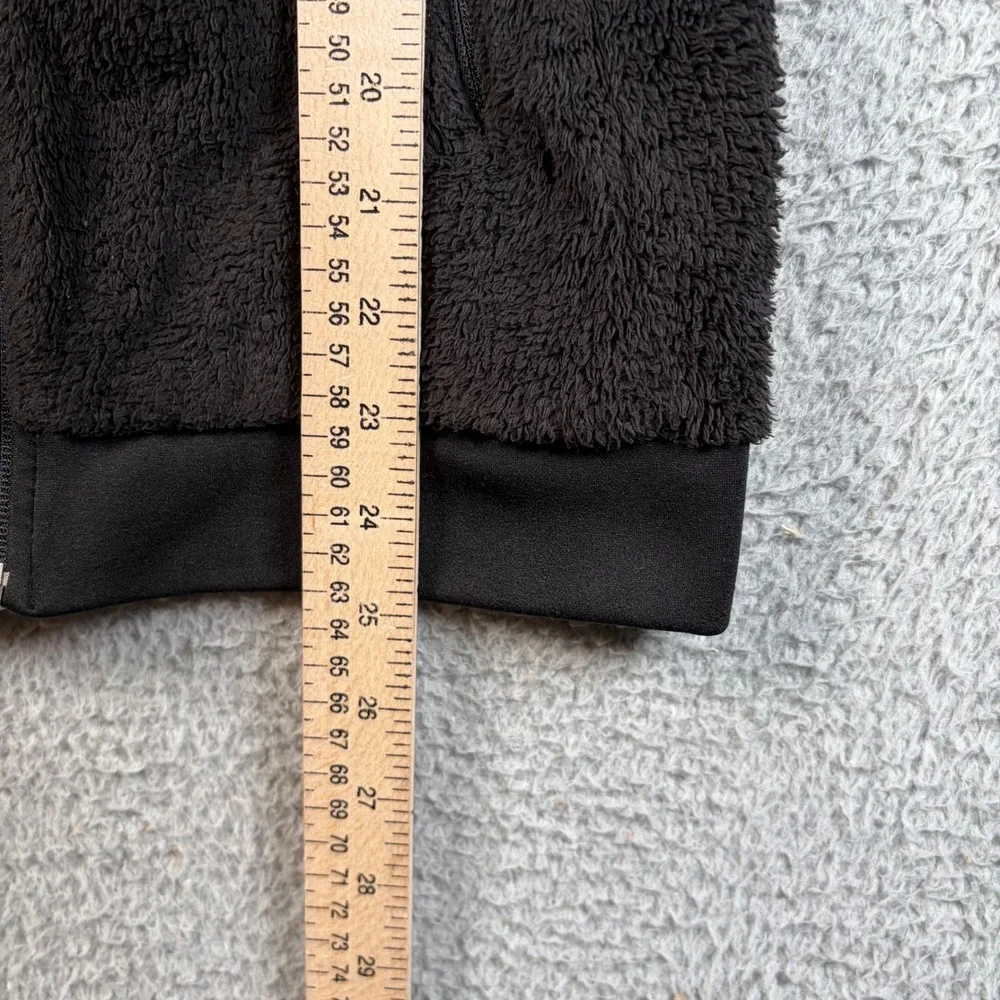 The North Face Osito Fleece Jacket Womens XS Black Full Zip Mock Neck Soft Fuzzy